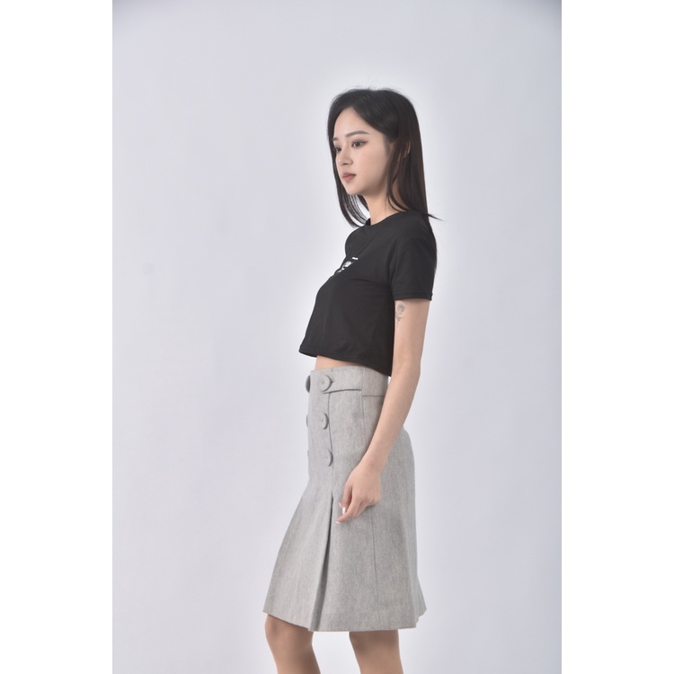 (XL) o girl質感灰色短裙二手衣, , large