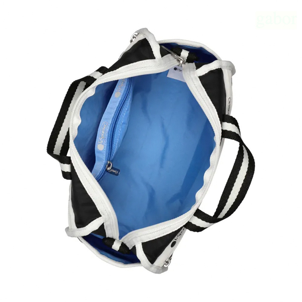 Lesportsac MINI DUFFEL CROSSBODY 迷你筒狀肩背包 -滾邊夜幕黑, , large