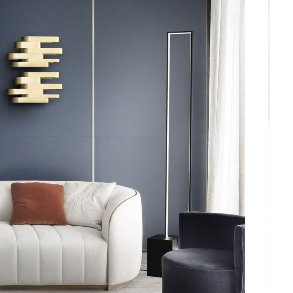 【H&R安室家】虛實方塊LED落地燈 ZA0190, , large