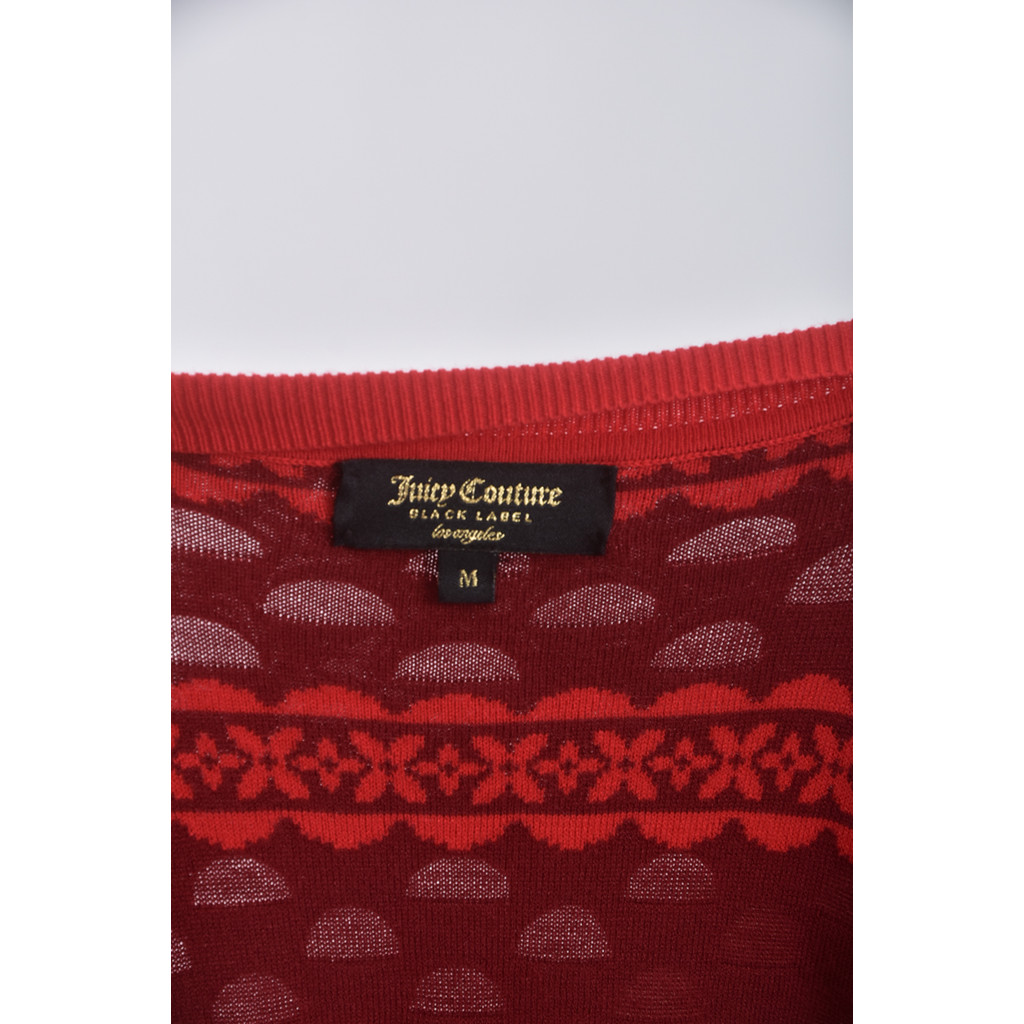 (S) juicy couture質感洞洞條紋紅色洋裝二手衣, , large