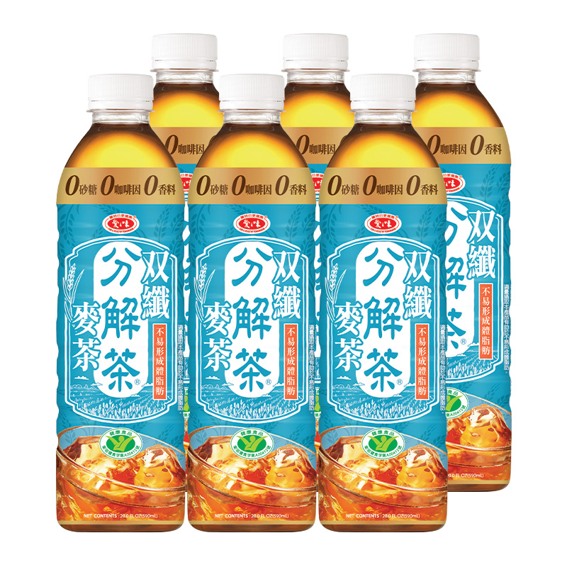 愛之味分解茶雙纖麥茶(無糖) 590ml, , large