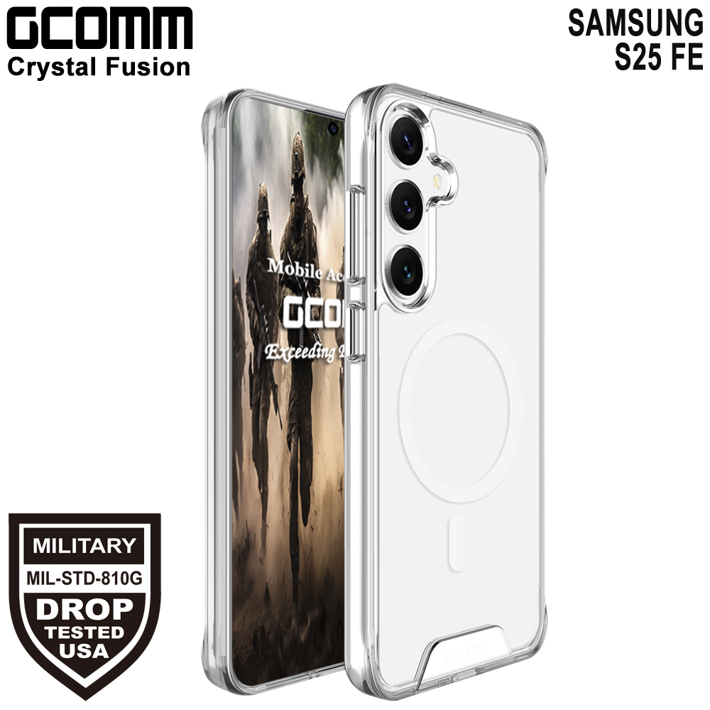 GCOMM 三星 S25 FE 磁吸晶透軍規防摔殼 Crystal Fusion MagSafe, , large