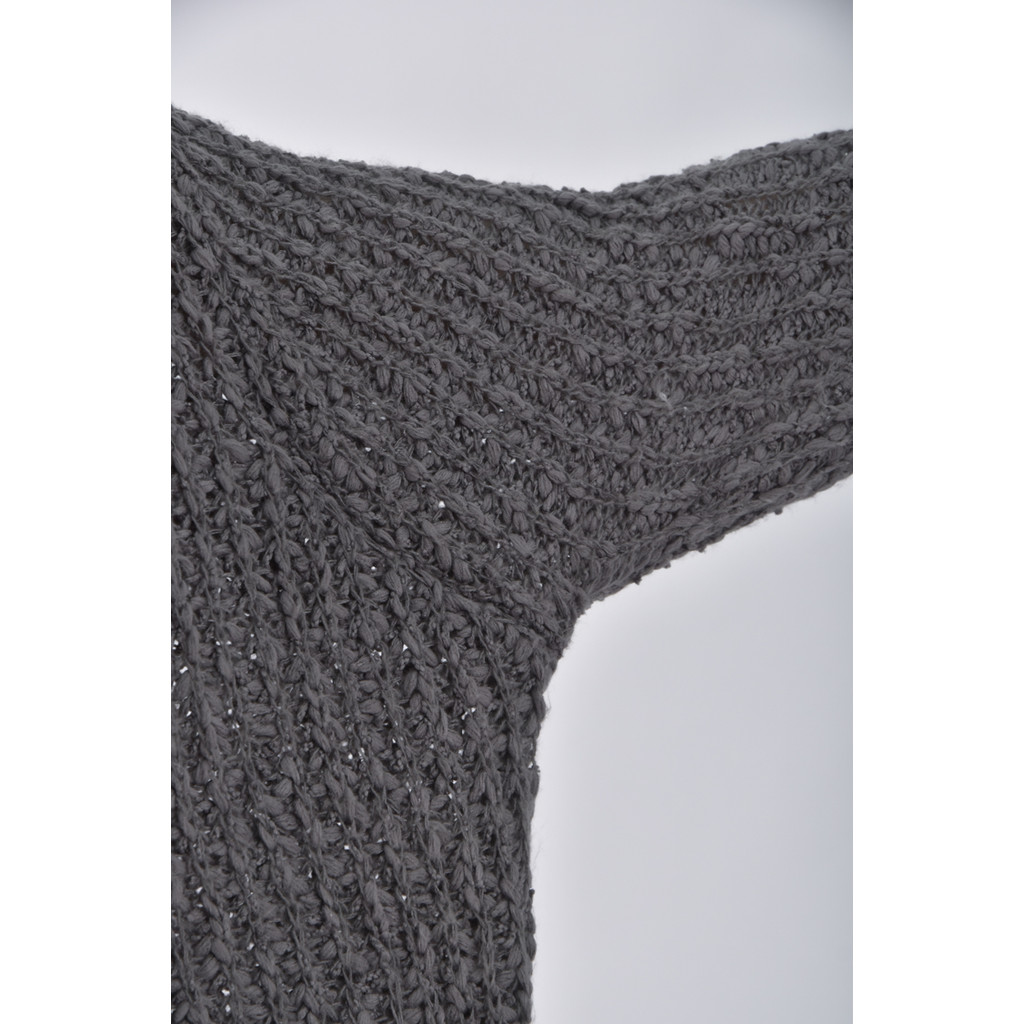 (L) bean style韓牌針織灰色長袖上衣二手衣, , large