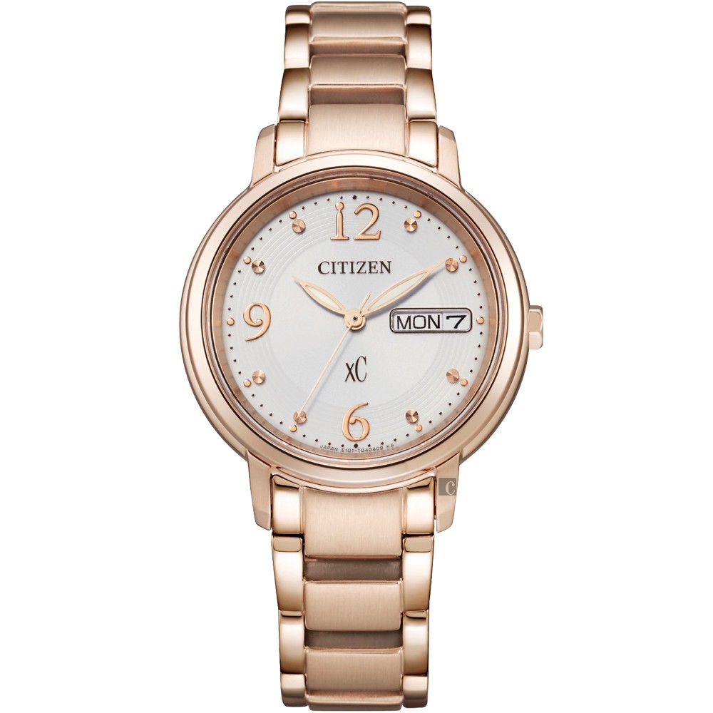 CITIZEN 星辰 XC 亞洲限定 七夕情人節推薦 光動能女錶 EW2426-54A, , large