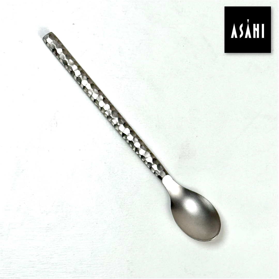日本 ASAHI｜霞 Kasumi 鈦製餐具｜錘紋咖啡匙｜TW-108, , large