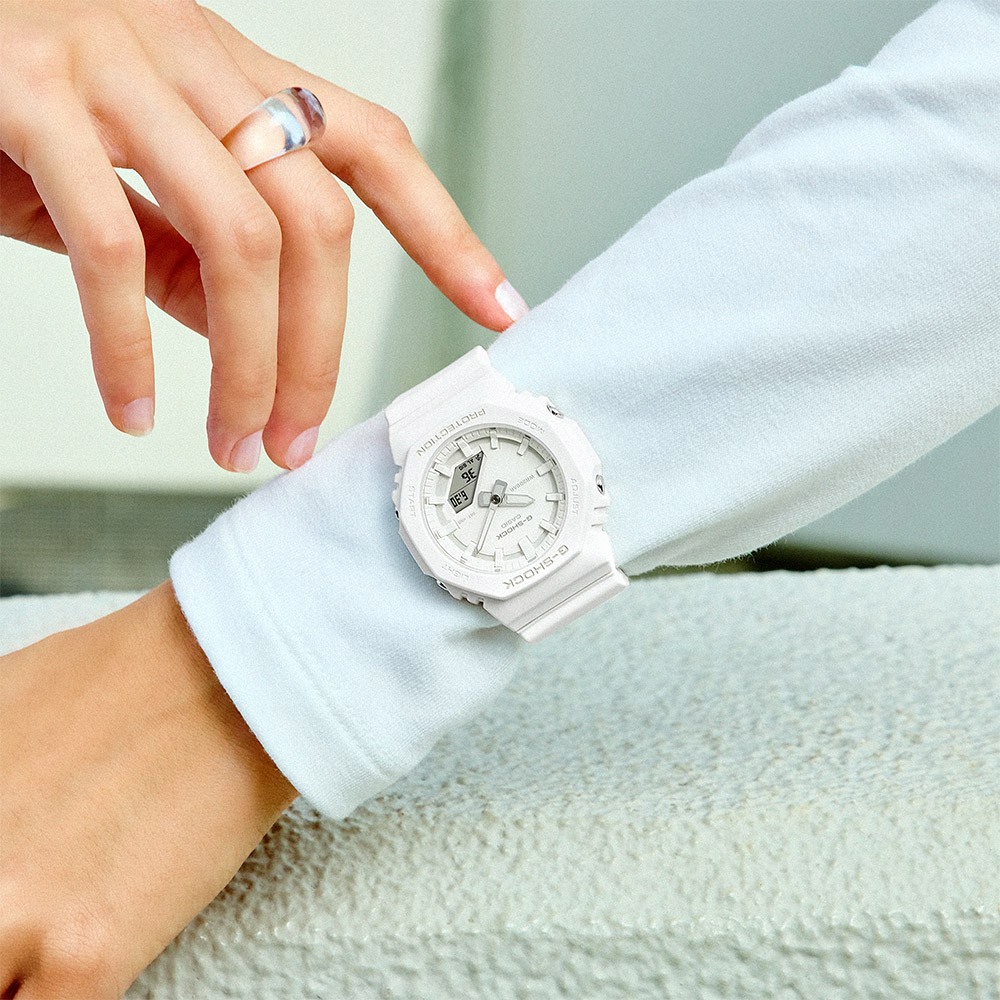 CASIO 卡西歐 G-SHOCK X ITZY 單色美學 八角 雙顯女錶 GMA-P2100-7A, , large