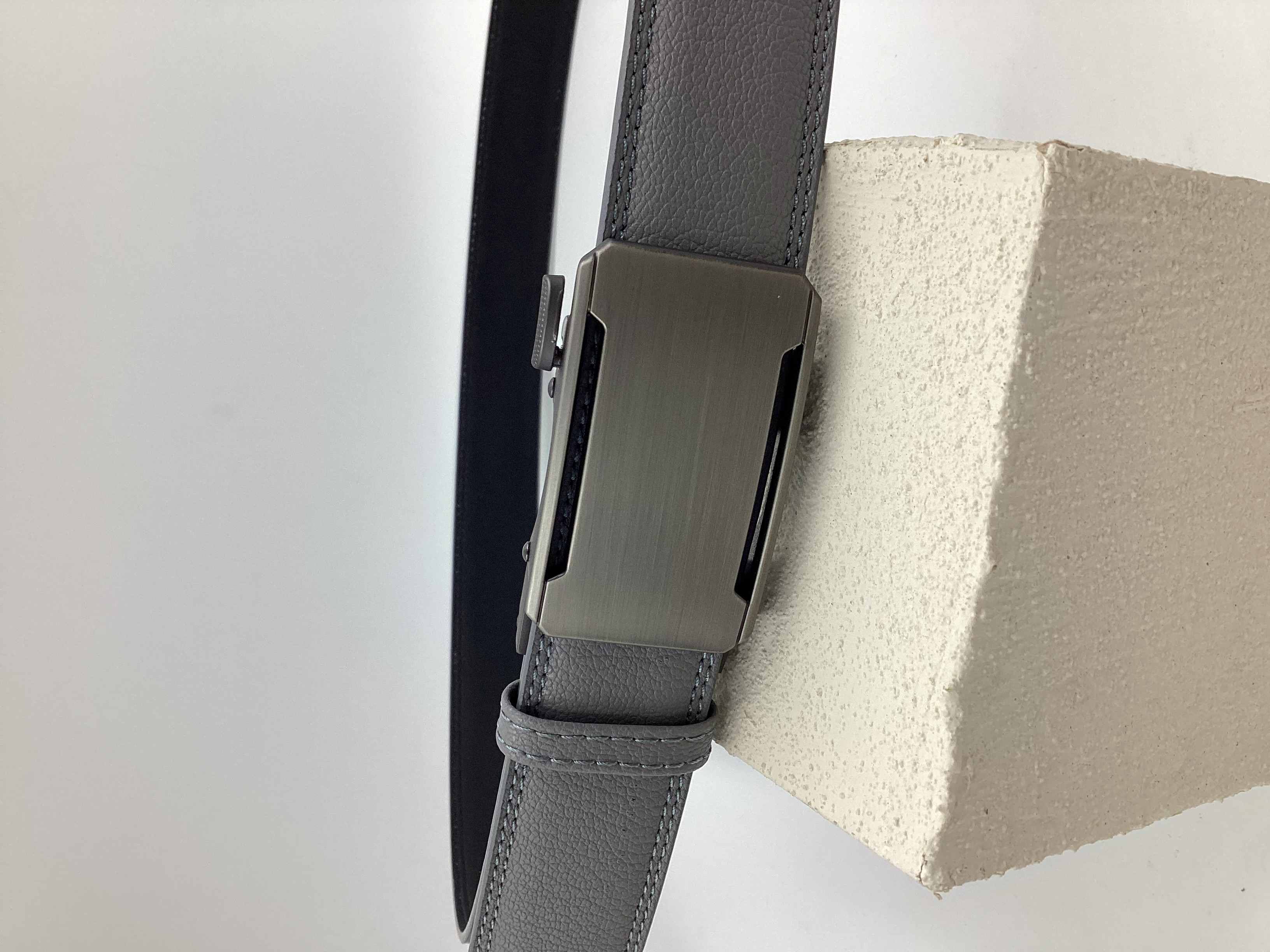 [峻成有限公司] R.Q.POLO 男用自動扣皮帶 CCRG-32MM1 黑色, , large