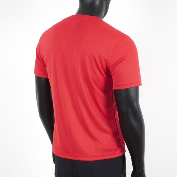 Asics 男女 短袖 T恤 運動 透氣 吸濕 快乾 抗UV 台灣製 延續 紅銀 [K31415-23A], , large