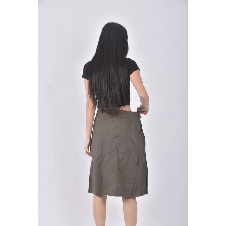 (XL) 8happy百褶棕色短裙二手衣, , large