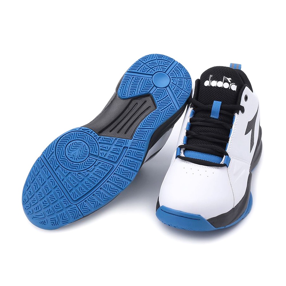 DIADORA迪亞多那 寬楦籃球鞋 男運動鞋 男鞋 時尚 透氣 舒適 好穿脫 保護後跟 耐磨 止滑 穩定 白黑藍 黑白紅, , large