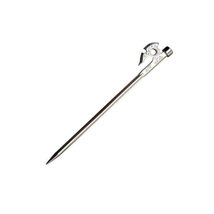 【TKS】神斧釘 22cm 親民版 神斧營釘 不銹鋼營釘 不鏽鋼釘 地釘 鍛造釘 露營帳篷釘, , large