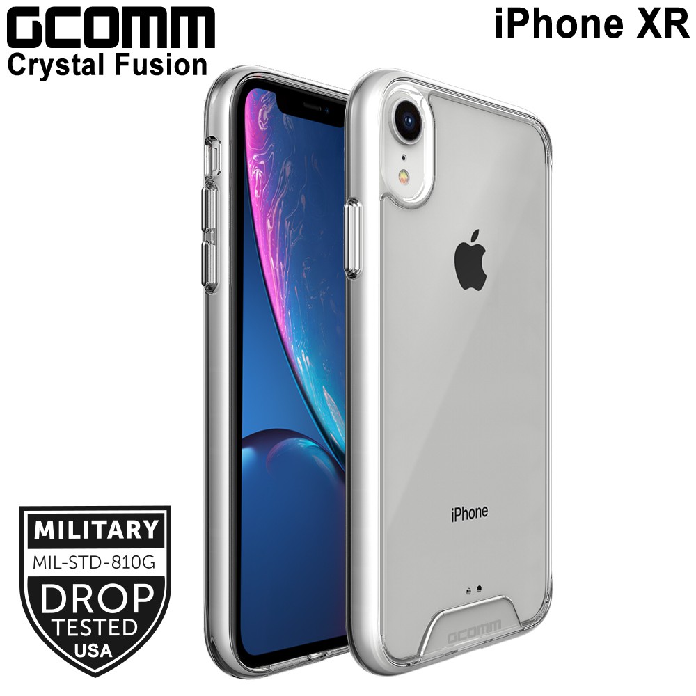 GCOMM iPhone XR 晶透軍規防摔殼 Crystal Fusion, , large