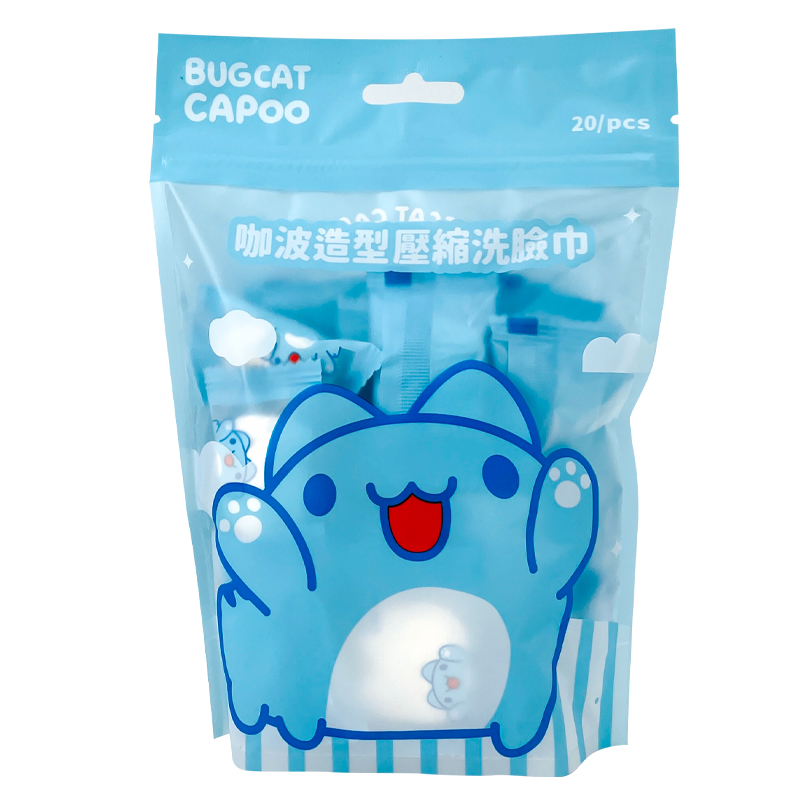 [九越]咖波造型壓縮洗臉巾, , large