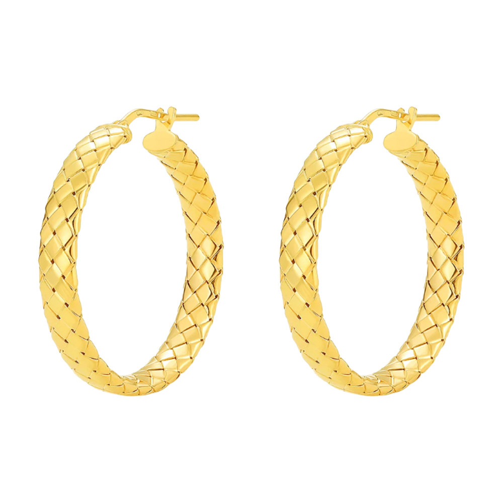 【Forever K】 Amore Braided Hoop小耳環 多款任選, , large