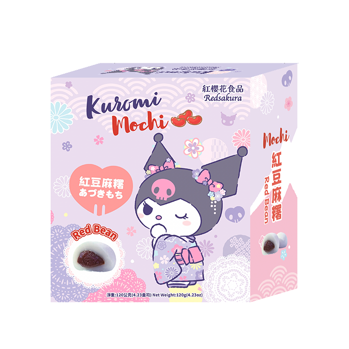 [泓俐]Kuromi紅豆麻糬120g, , large