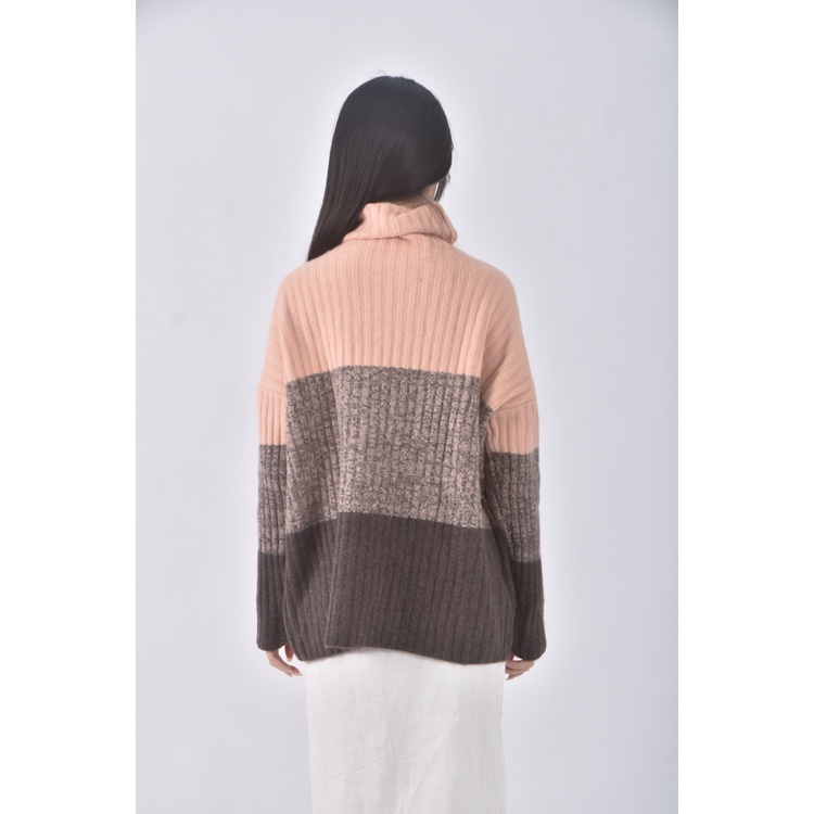 (XL) 拼色粉色長袖上衣二手衣, , large