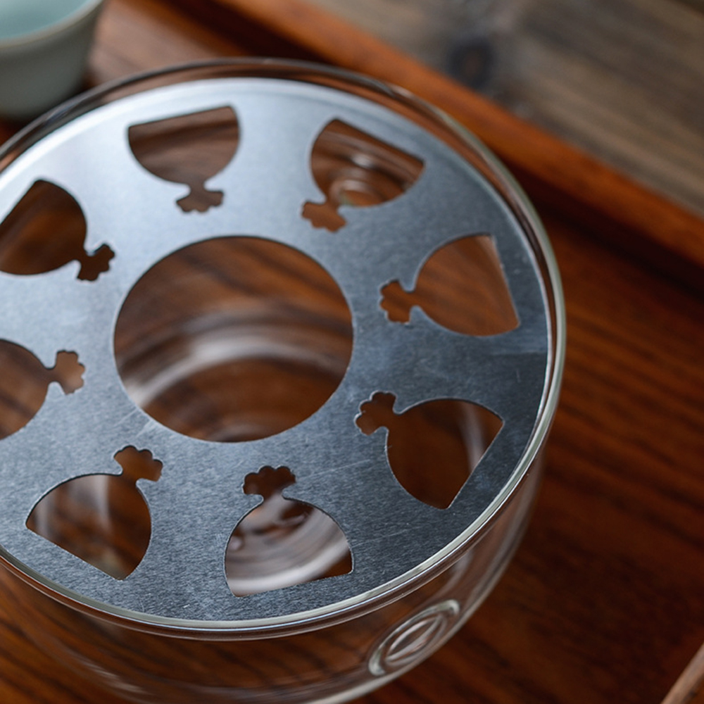 【GlassKing】GK-202B 玻璃保溫爐座 蠟燭保溫座 加熱底座 附蠟燭一個, , large