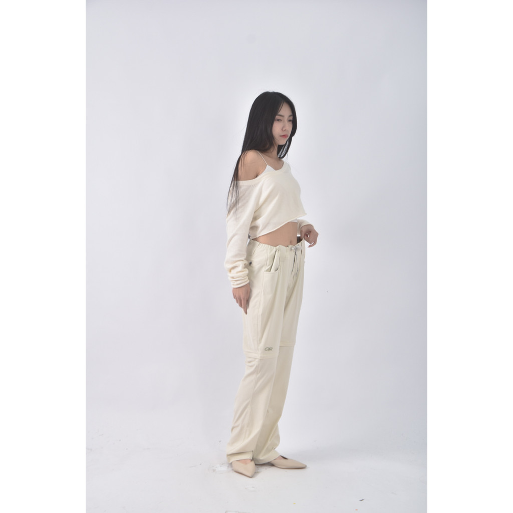(4XL（含）以上) outdoor research西裝高腰白色長褲二手衣, , large