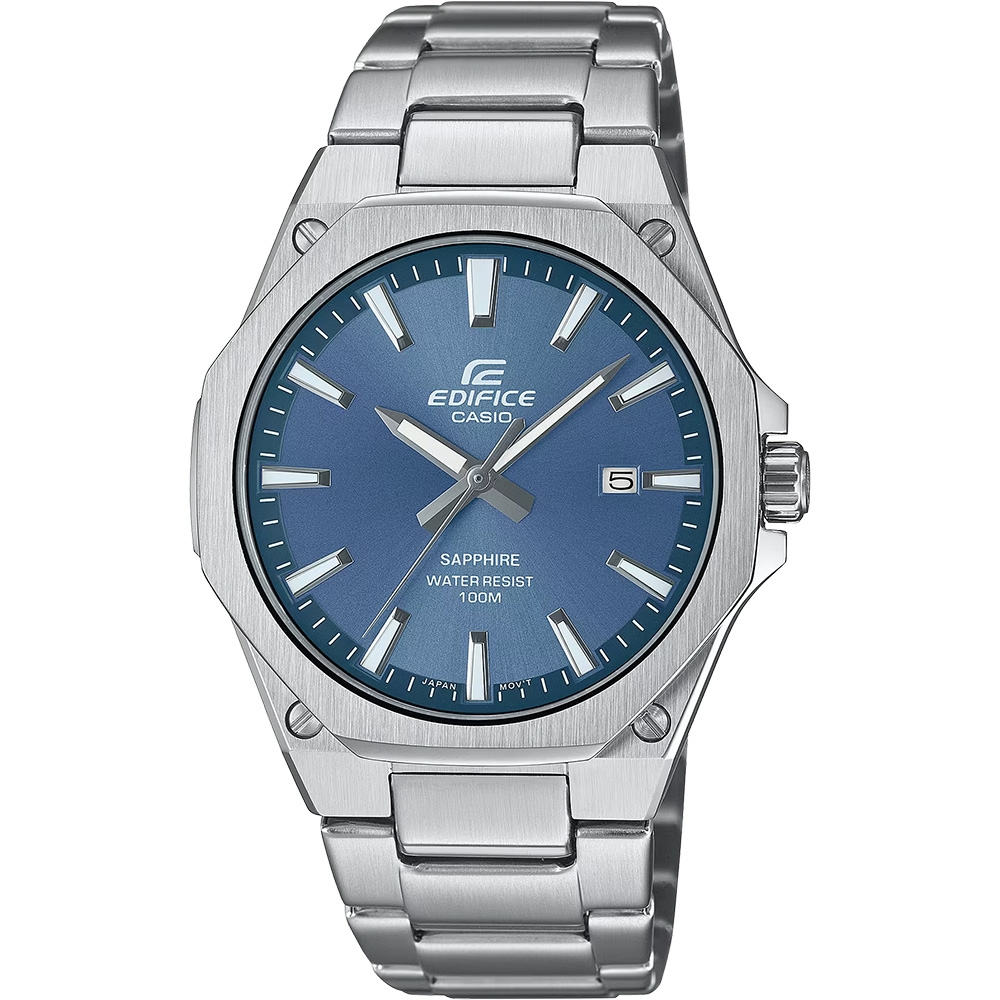 CASIO 卡西歐 EDIFICE 輕薄系列八角手錶 EFR-S108D-2A, , large