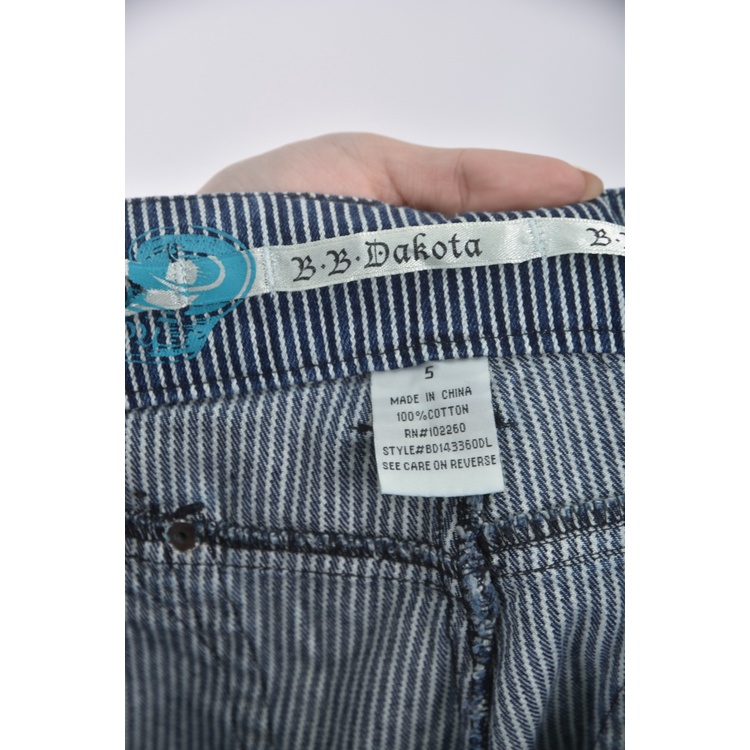 (3XL) b b dakota高腰棉質純棉藍色短褲二手衣, , large
