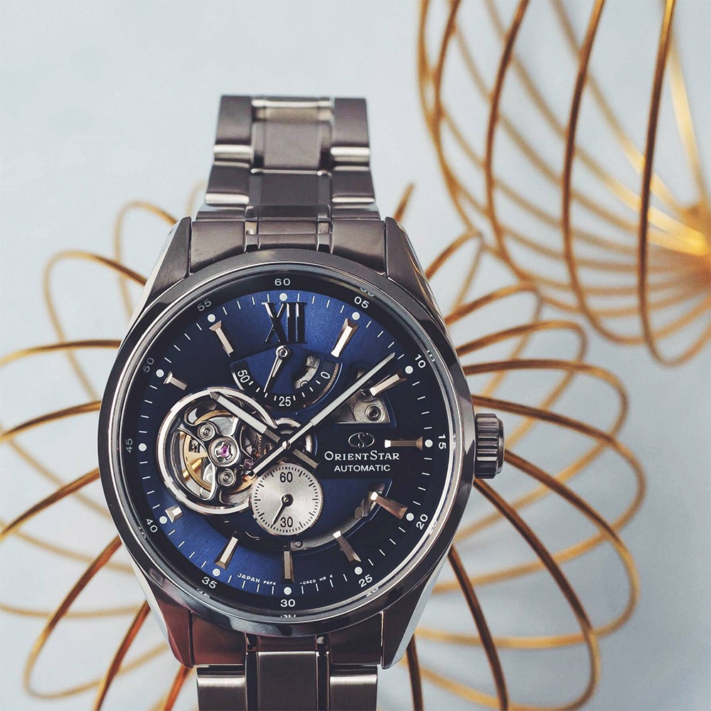 ORIENT 東方錶 東方之星 OPEN HEART系列鏤空機械錶-41mm RE-AV0003L, , large