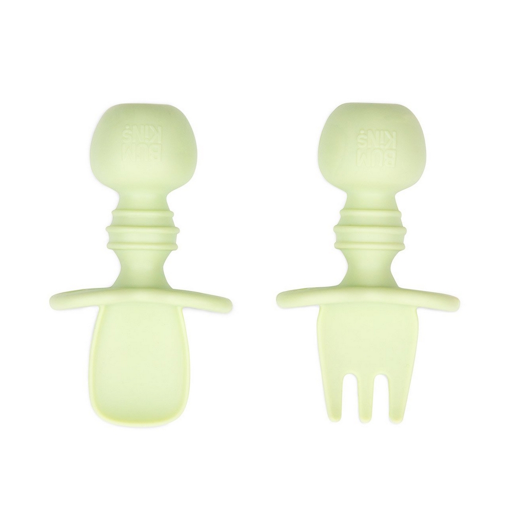 Bumkins 寶寶白金矽膠湯叉組(多款可選), , large