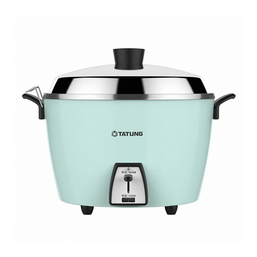TATUNG 220V Dual Voltage 10-Cup Lake Blue Electric Cooker TAC-10L-DV2TG, , large