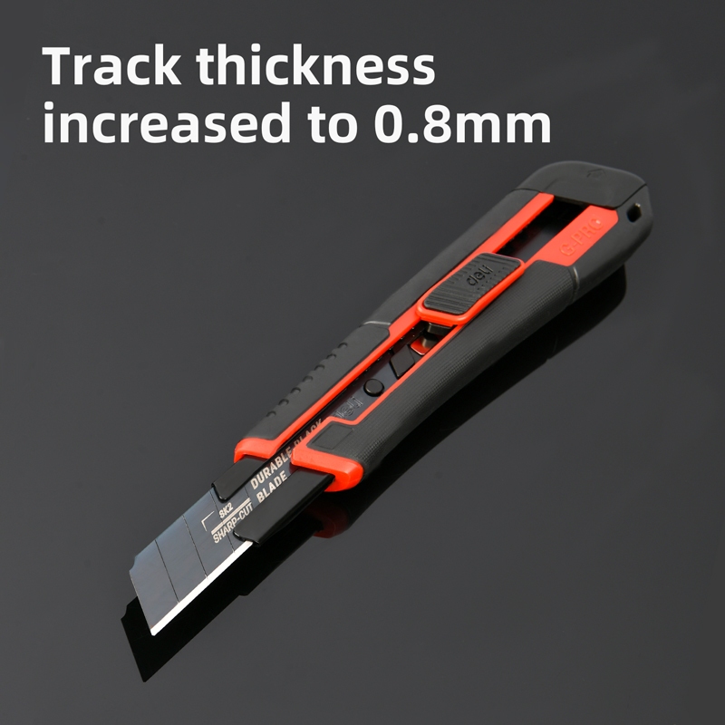【得力工具 deli tools】重型美工刀 專業款 PRO系列 工業用美工刀 裁紙刀 切割刀-25mm 重型美工刀, , large