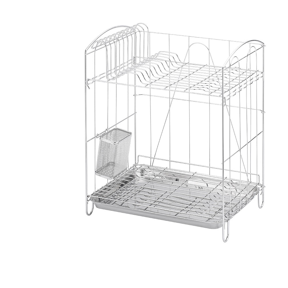 SHCJ組合式雙層碗盤瀝水架 台灣製SUS304 立式收納 不佔空間 瀝水風乾 餐具架, , large