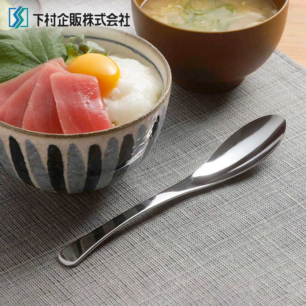 【下村企販】日本製全不鏽鋼淺盤型圓湯匙 5入組(適用於洗碗機/TSUBAME系列), , large