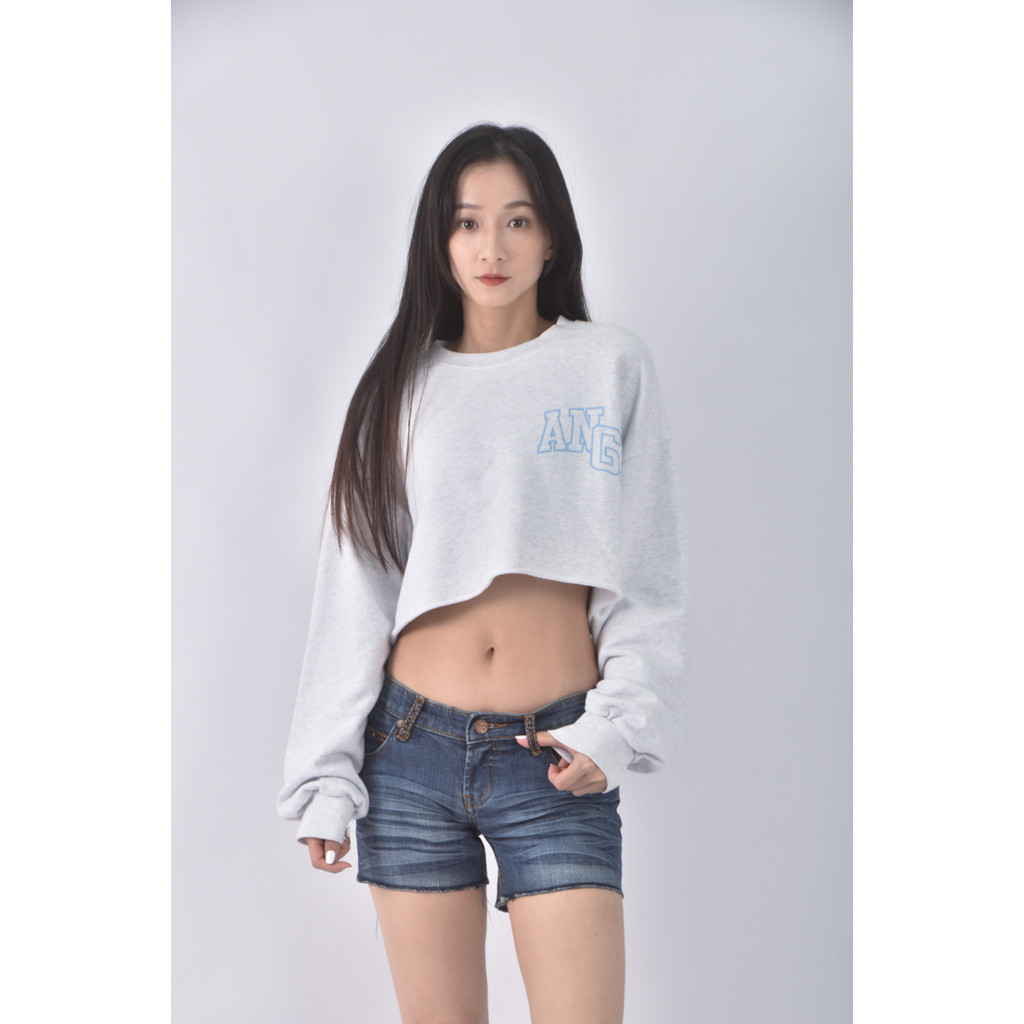 (S) 10323丹寧牛仔水鑽刷毛y2k藍色短褲二手衣, , large