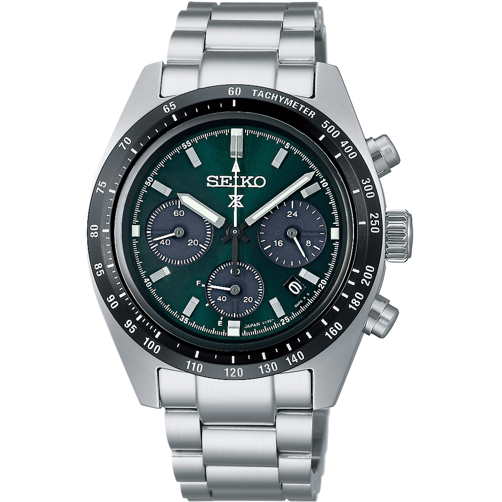 SEIKO 精工 SPEEDTIMER 森林熊貓 太陽能計時錶 SSC933P1/V192-0AF0G, , large
