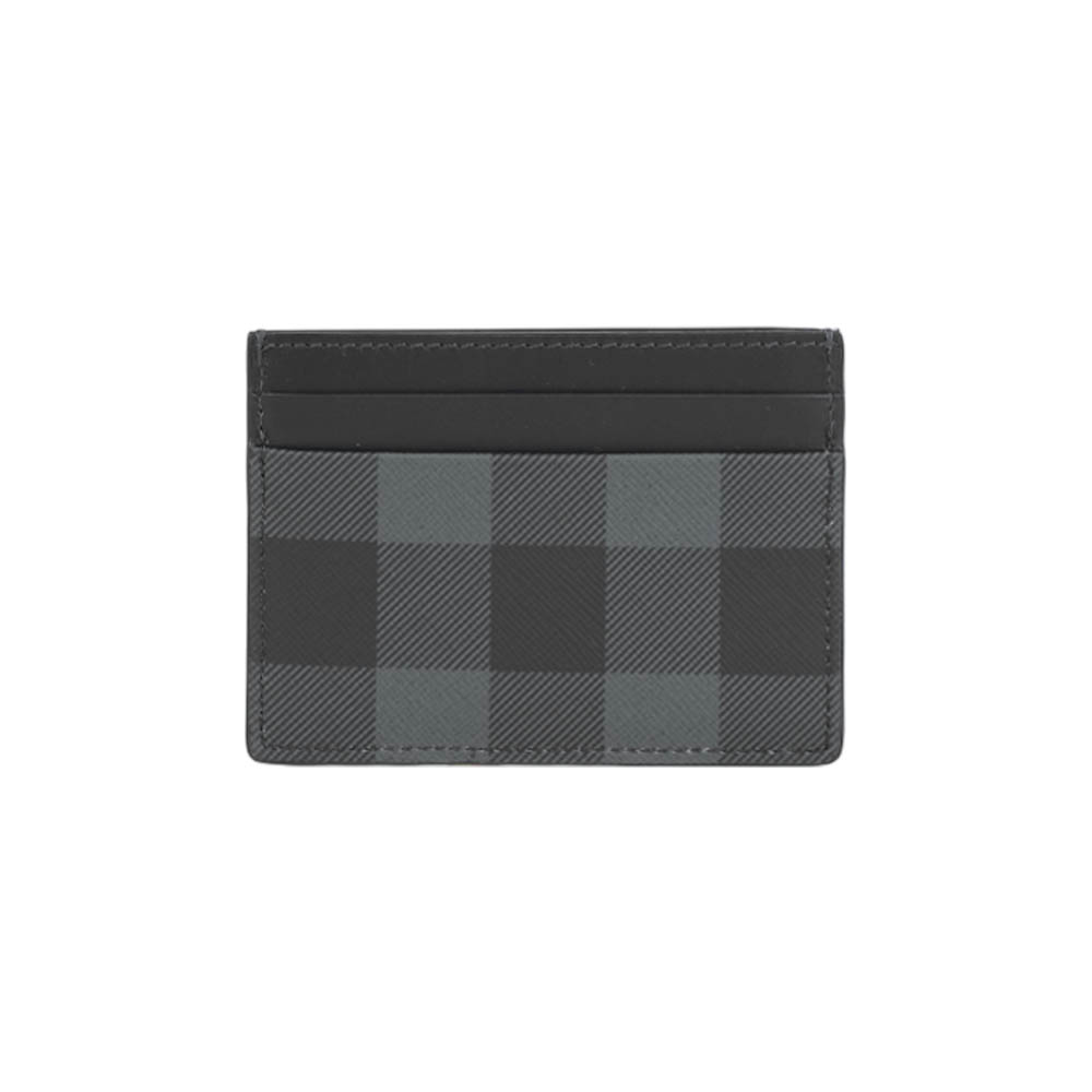 BURBERRY Sandon 經典格紋4卡卡片夾/名片夾(炭灰色), , large
