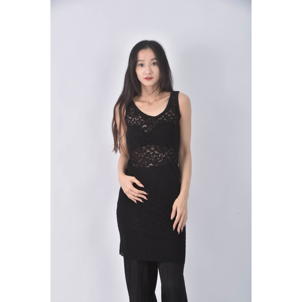 (S) northland透紗黑色洋裝二手衣, , large