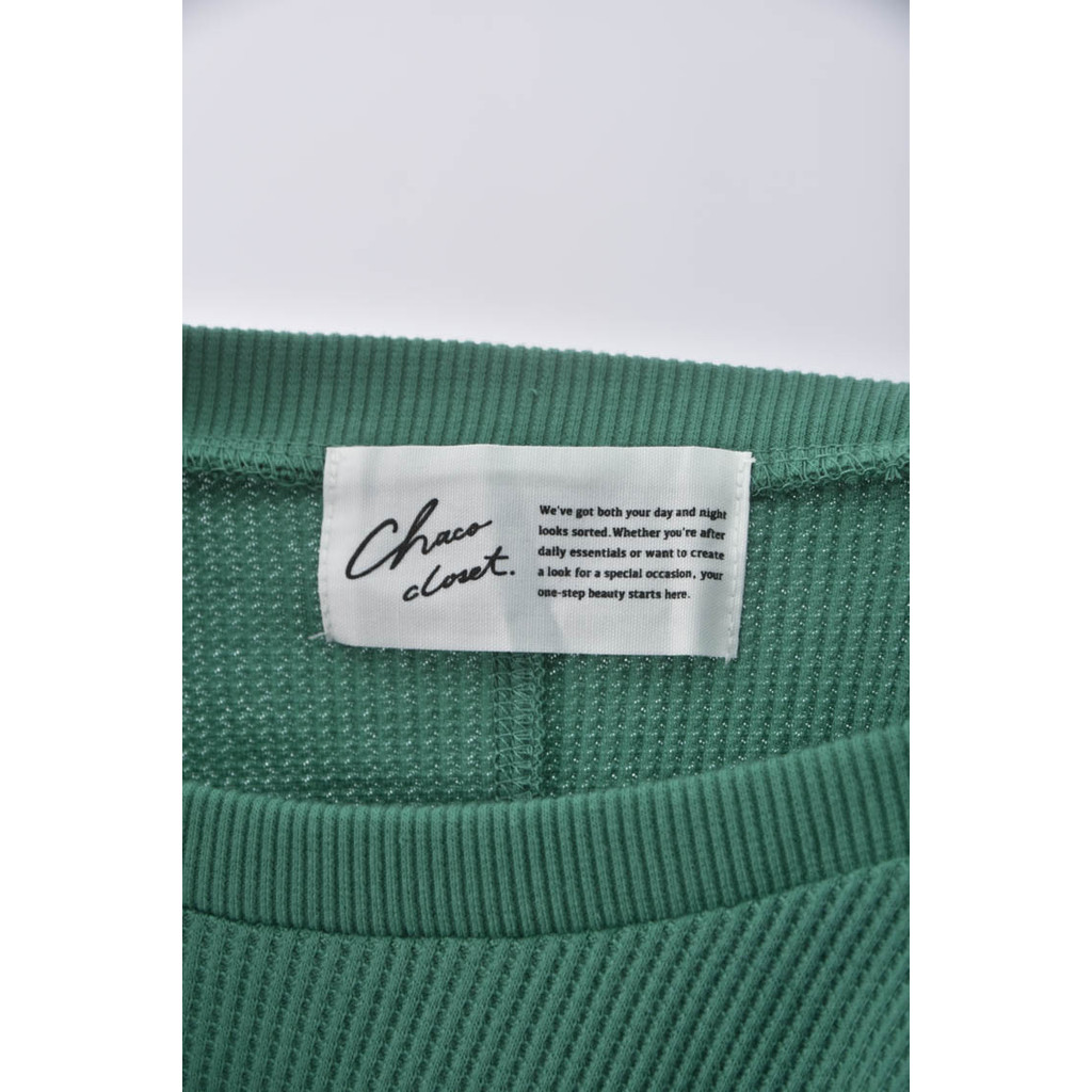 (2XL) chaco closet綠色短袖上衣二手衣, , large