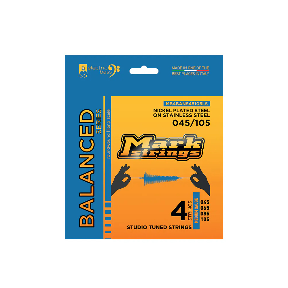Markbass Balanced 鋼鎳混合 四弦貝斯套弦 (45-105)【敦煌樂器】, , large