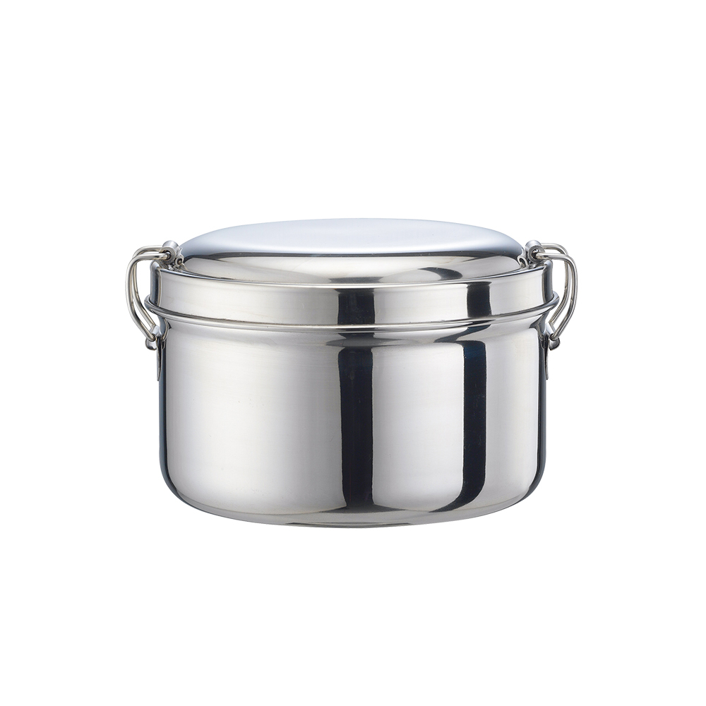 Miyaco 米雅可 304不鏽鋼雙層圓形便當盒 16cm-Leidea樂德兒, , large