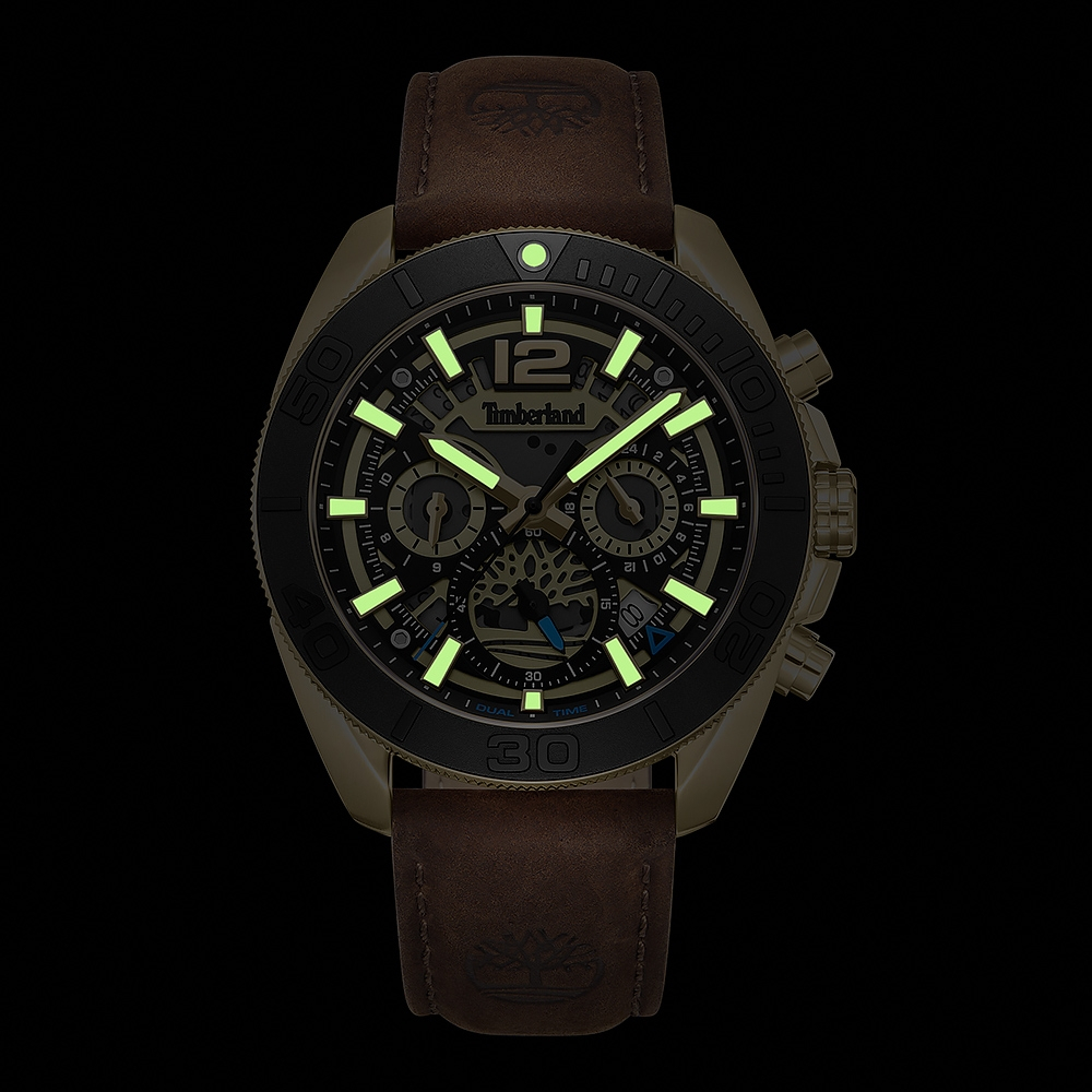 Timberland 天柏嵐 三眼多功能手錶-44mm TDWGF0041702, , large