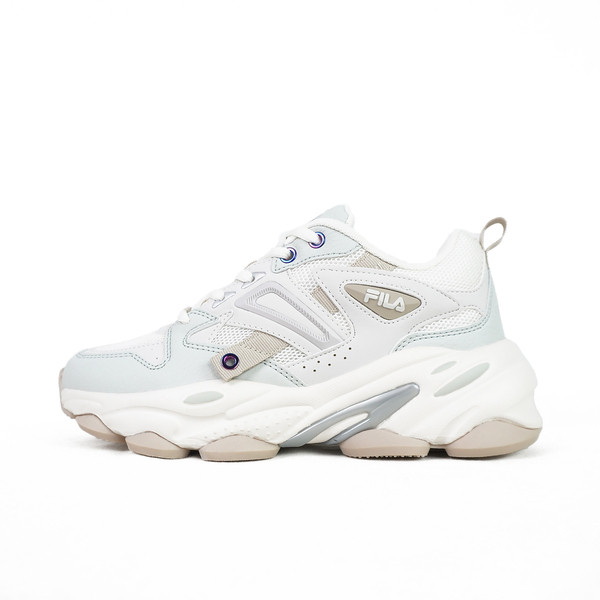 Kixpress-Fila Fantacy 女 運動休閒鞋 老爹鞋 復古 厚底 舒適 穿搭 米 淺綠 [5-C304Z-671], , large