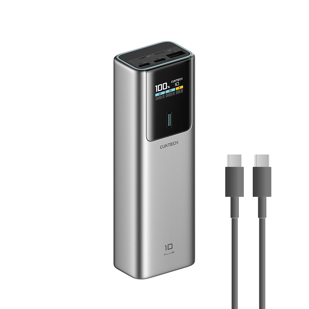 【Wh+CCC】CUKTECH 酷態科 10號PLUS 120W 行動電源 15000mAh (PB150P) - 灰色, , large