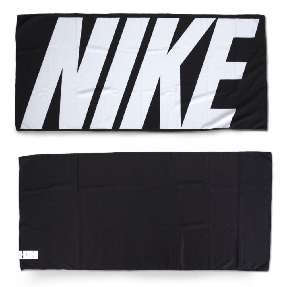 NIKE COOLING TOWEL MEDIUM 毛巾 黑白 涼感運動毛巾 N1007587010NS 23SU, , large