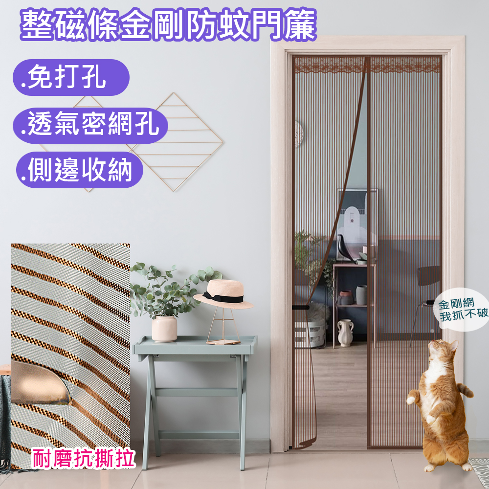 Magnetic screen door