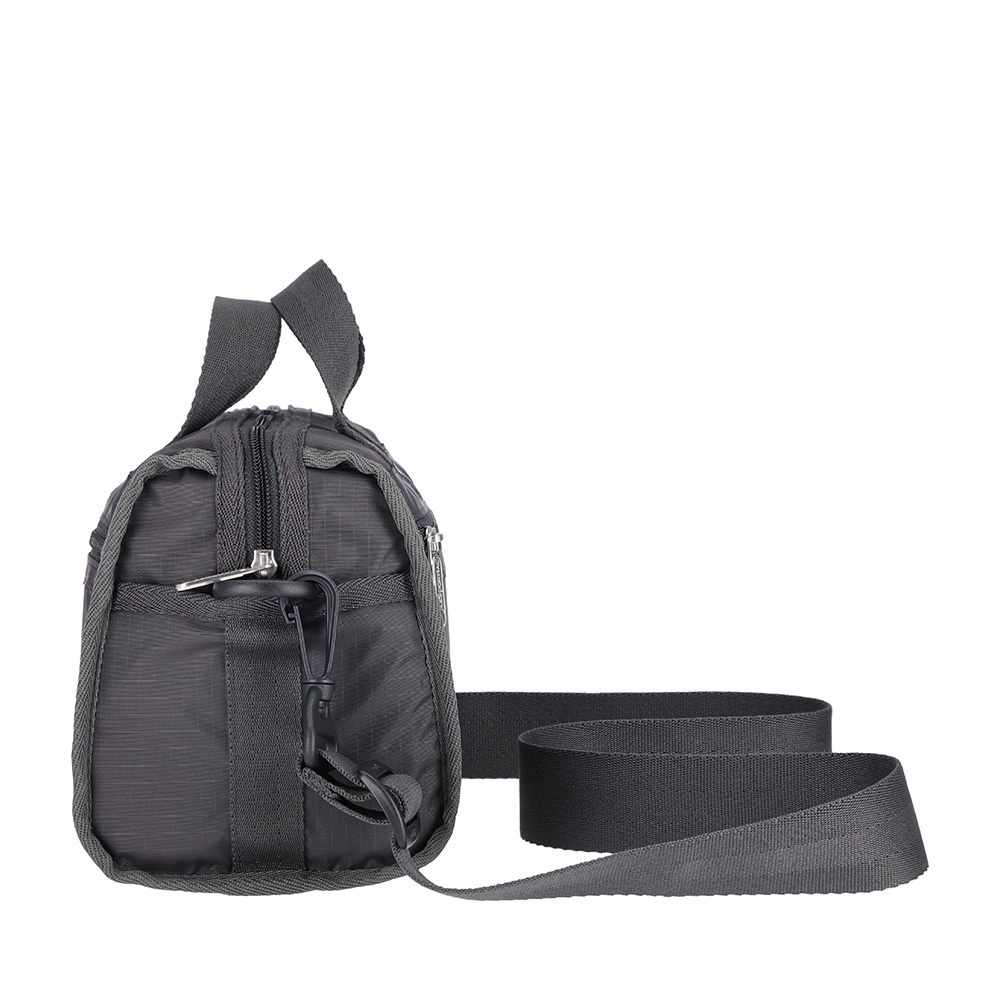 LeSportsacMINI DUFFEL CROSSBODY RECYCLED BLACK - 夜幕灰, , large