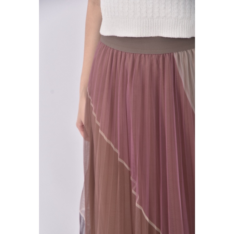 (S) show me love質感紡紗橘色長裙二手衣, , large