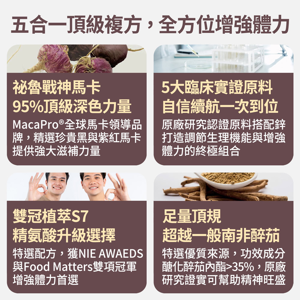 【FJ豐傑生醫】馬卡+達米阿那-30顆/袋(增強體力ｘ精神旺盛), , large