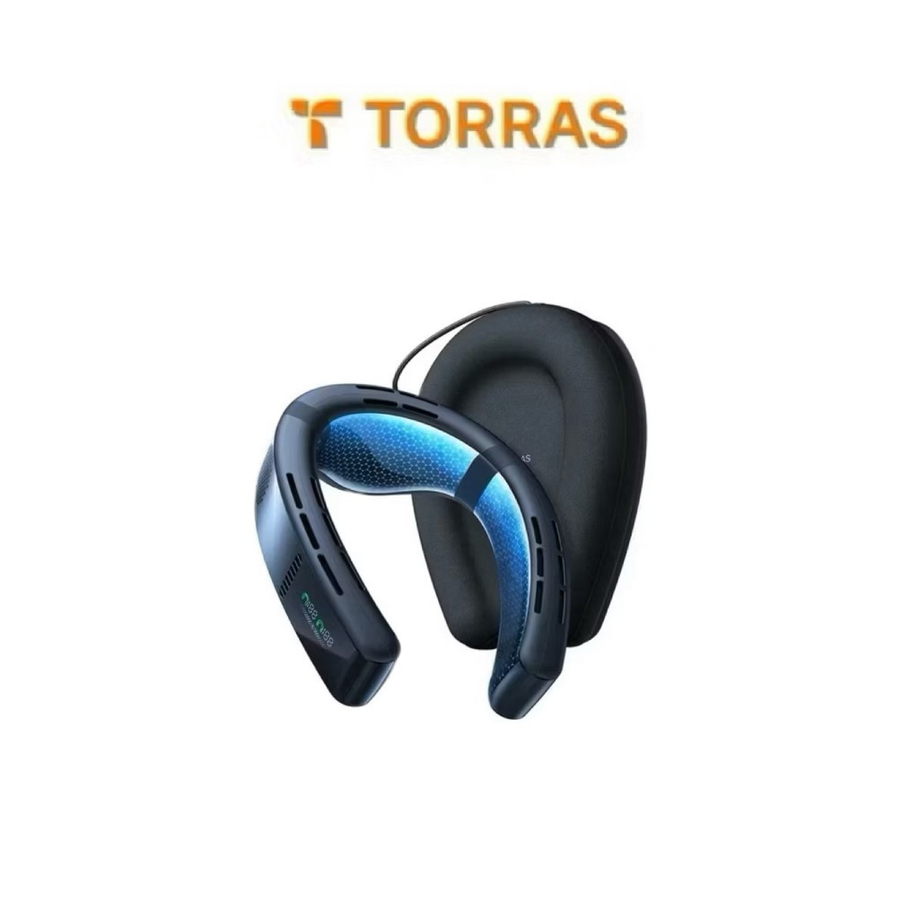 【Leo手機周邊專賣店】TORRAS圖拉斯 旗艦AI智慧頸掛冷暖空調風扇 / 星際黑, , large