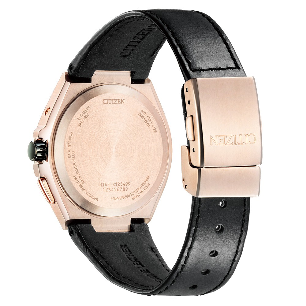 CITIZEN 星辰 限量 光動能電波萬年曆手錶 CB0217-04E, , large