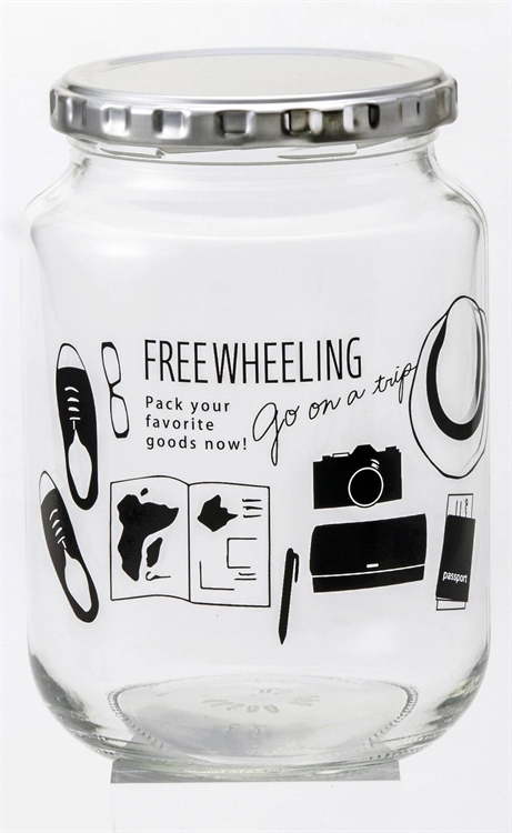 Transparent airtight jar (travel-large), , large