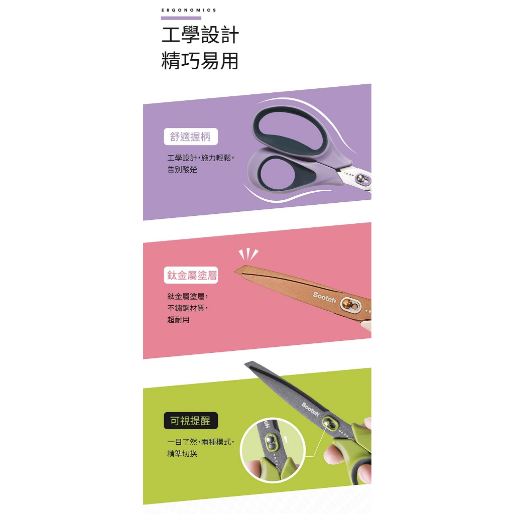 3M Scotch SS-U-P7 二合一不鏽鋼開箱剪刀(7吋), , large