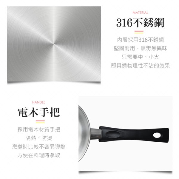 PERFECT 理想牌 金緻316不鏽鋼湯鍋附蓋 22cm附蓋-Leidea樂德兒, , large